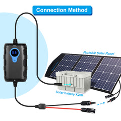 Controlador de carga ideal para cargar el X200A con panel solar por separado