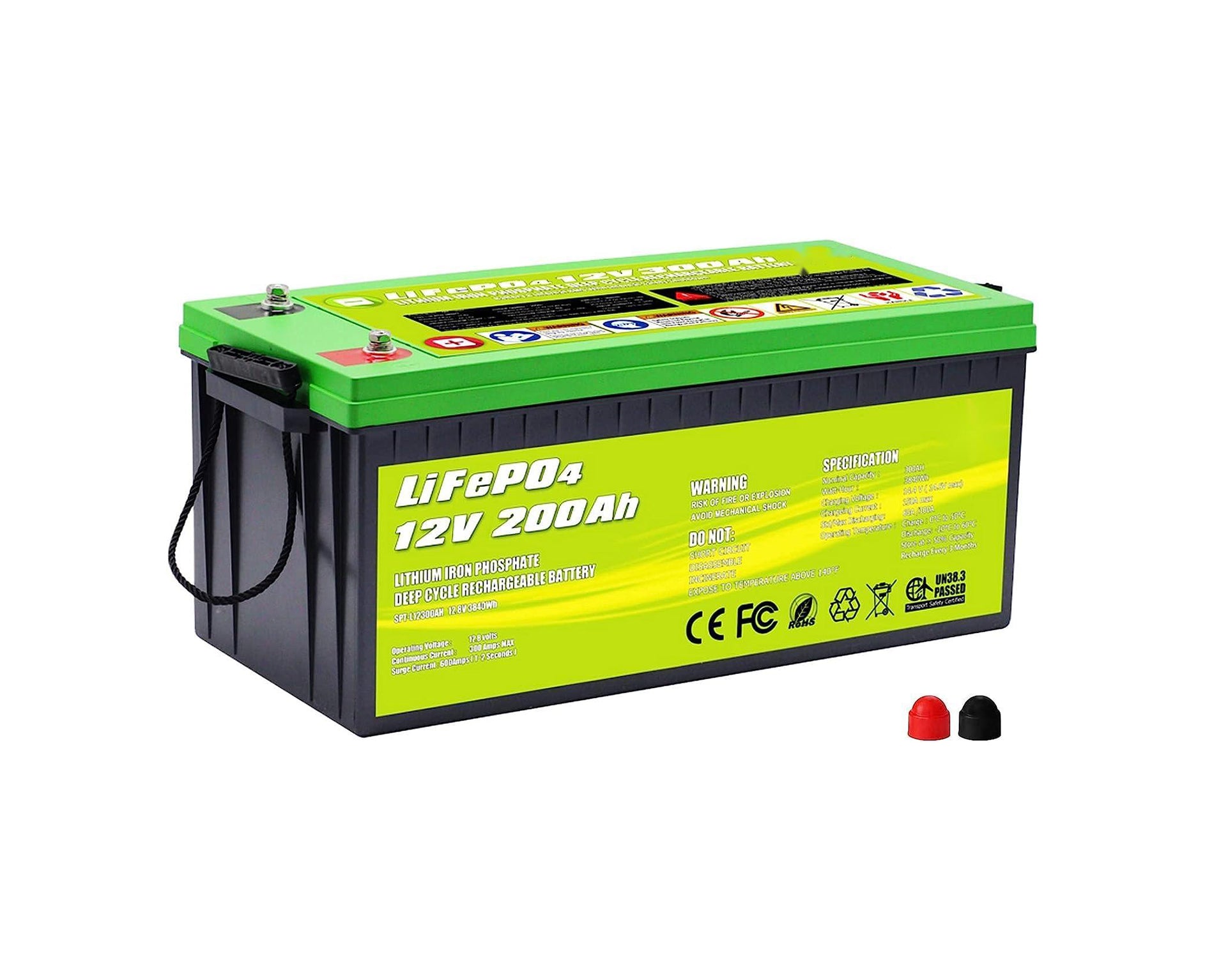 Batería de litio de ciclo profundo LiFePO4 de 12V 200Ah 