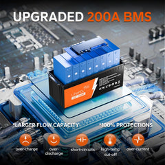 Batería de litio de ciclo profundo LiFePO4 de 12V 200Ah 