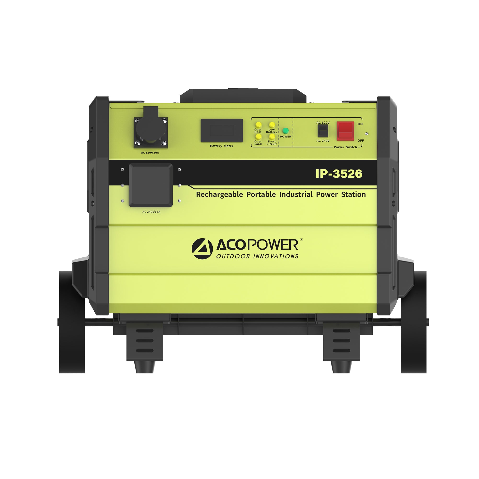 ACOPOWER IP-3526 Rechargeable Portable Industrial Power Station Battery Supply High Power Output Battery Generator