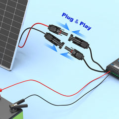 Cable de extensión fotovoltaico de alambre desnudo ACOPOWER 10/20/30FT 12AWG