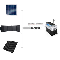 Cable para panel solar fotovoltaico LionCooler, 20 pies, 5,5 mm x 2,1 mm 