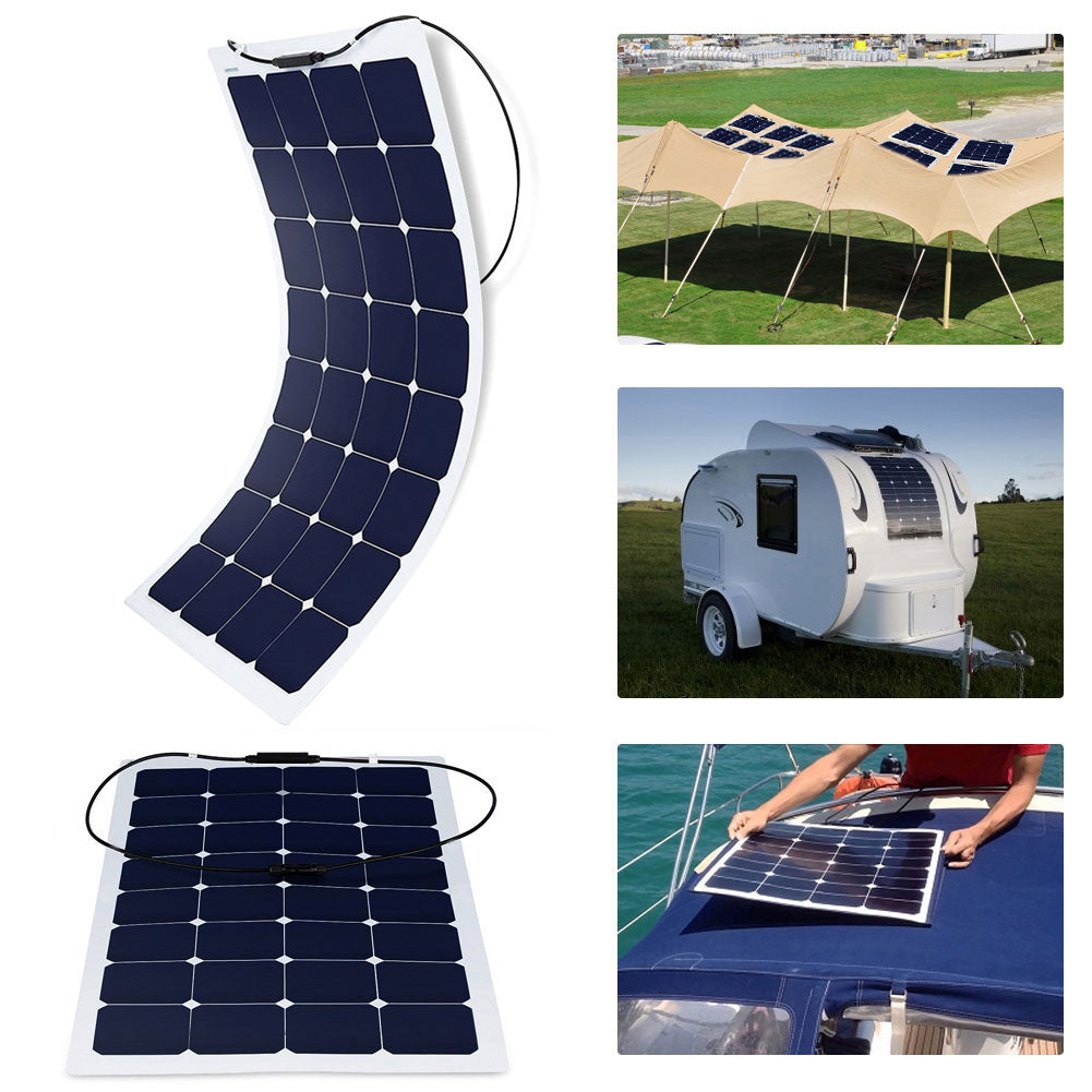 ACOPower 110w 12v Panel solar ETFE ligero, delgado y flexible con conector