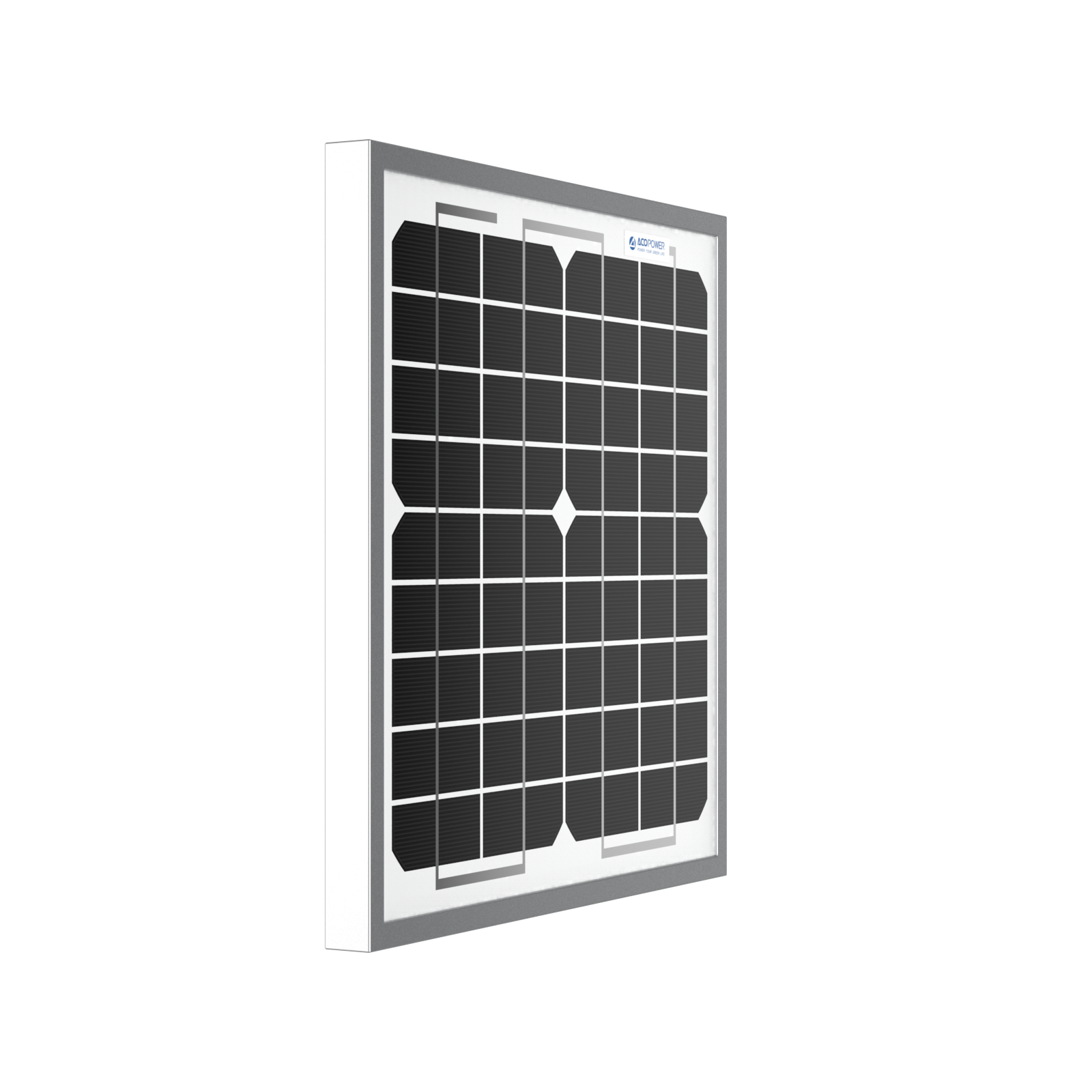 ACOPower Panel solar mono de 10 W para carga de batería de 12 V, barco RV, fuera de la red