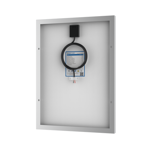 ACOPower Panel solar mono de 20 vatios para carga de batería de 12 V, fuera de la red