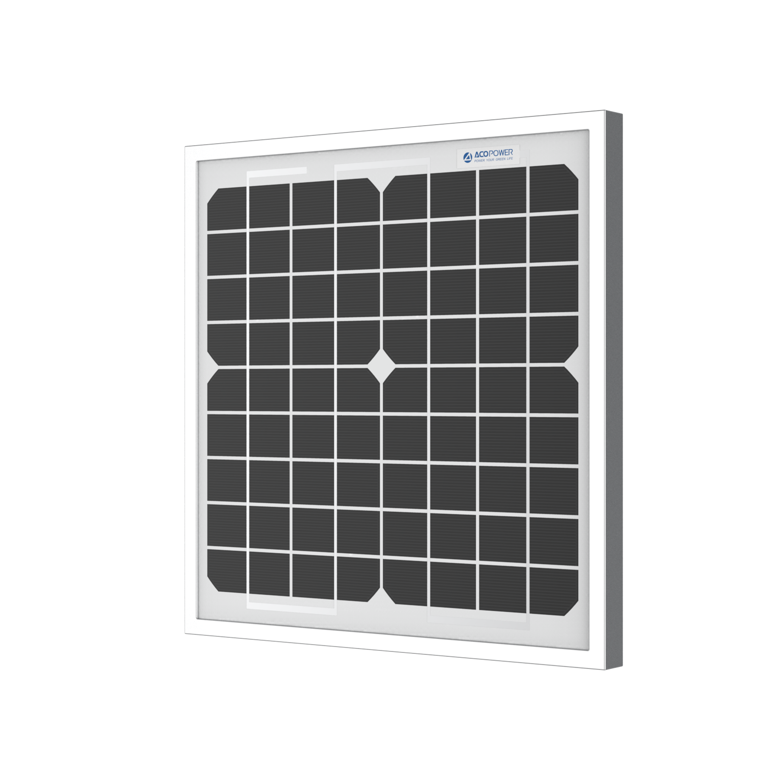 ACOPower Panel solar mono de 10 W para carga de batería de 12 V, barco RV, fuera de la red