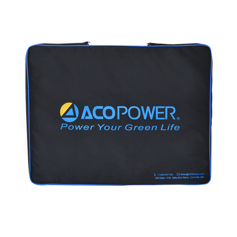 ACOPOWER 120W Light Weight Foldable Solar Panel Kit, Waterproof ProteusX 20A LCD Charge Controller - acopower