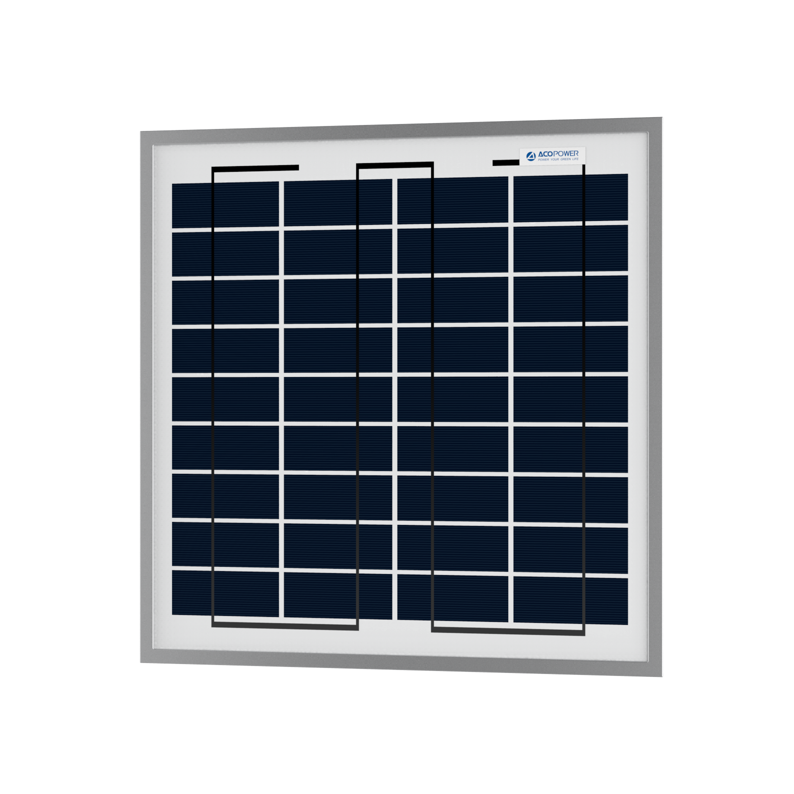 Panel solar polivinílico ACOPower de 15 W para carga de batería de 12 voltios
