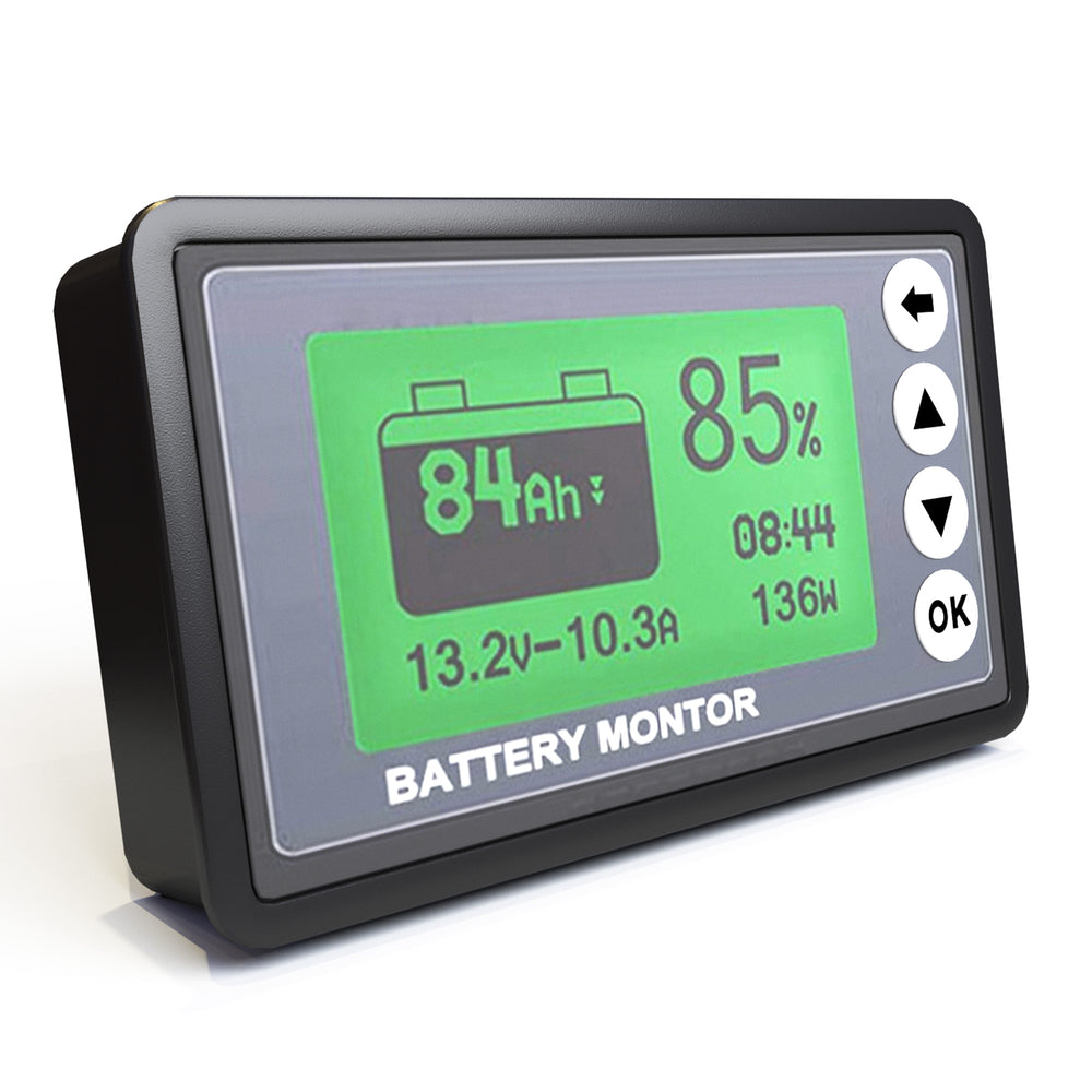 Monitor de batería ACOPOWER 500A, alarma programable de alto y bajo voltaje, rango de voltaje 10V-120V