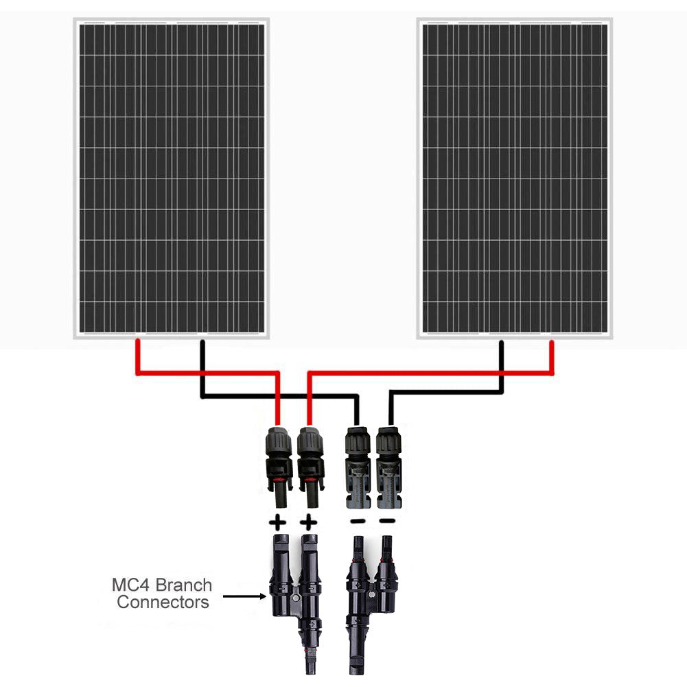 ACOPWER 1 par de conectores PV T/Y para panel solar 
