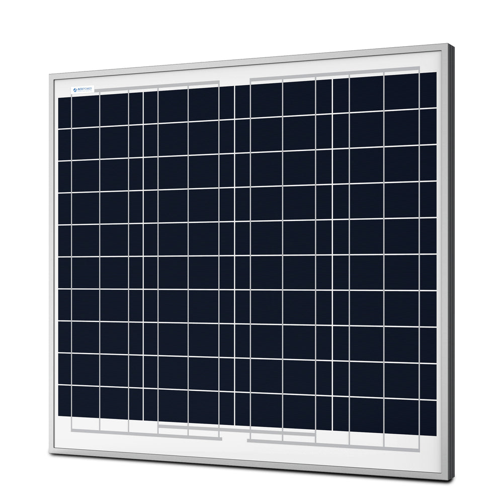 Panel solar polivinílico ACOPOWER de 60 vatios, 12 V
