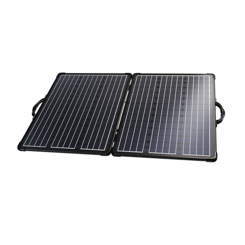 ACOPower Plk Kit de panel solar portátil de 120 W, maletín ligero con controlador de carga de 20 A