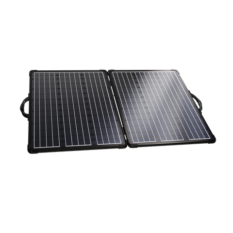 ACOPower Plk Kit de panel solar portátil de 120 W, maletín ligero con controlador de carga de 20 A