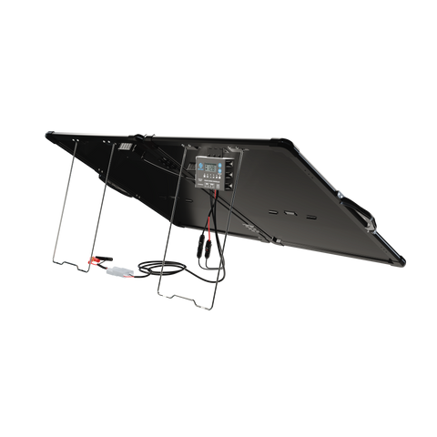 ACOPower Plk Kit de panel solar portátil de 120 W, maletín ligero con controlador de carga de 20 A