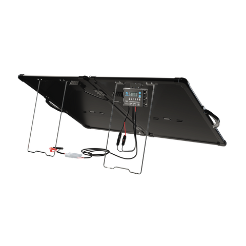 ACOPower Plk Kit de panel solar portátil de 120 W, maletín ligero con controlador de carga de 20 A