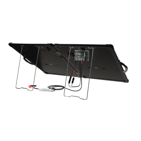 ACOPower Plk Kit de panel solar portátil de 120 W, maletín ligero con controlador de carga de 20 A