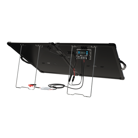 ACOPower Plk Kit de panel solar portátil de 120 W, maletín ligero con controlador de carga de 20 A