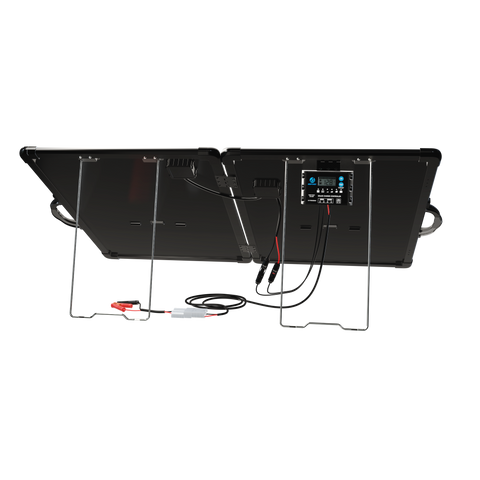 ACOPower Plk Kit de panel solar portátil de 120 W, maletín ligero con controlador de carga de 20 A