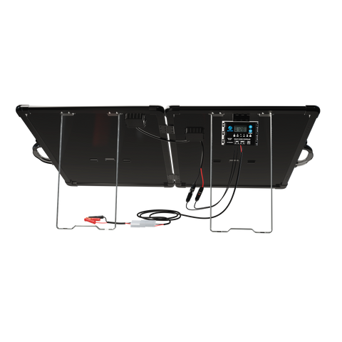 ACOPower Plk Kit de panel solar portátil de 120 W, maletín ligero con controlador de carga de 20 A