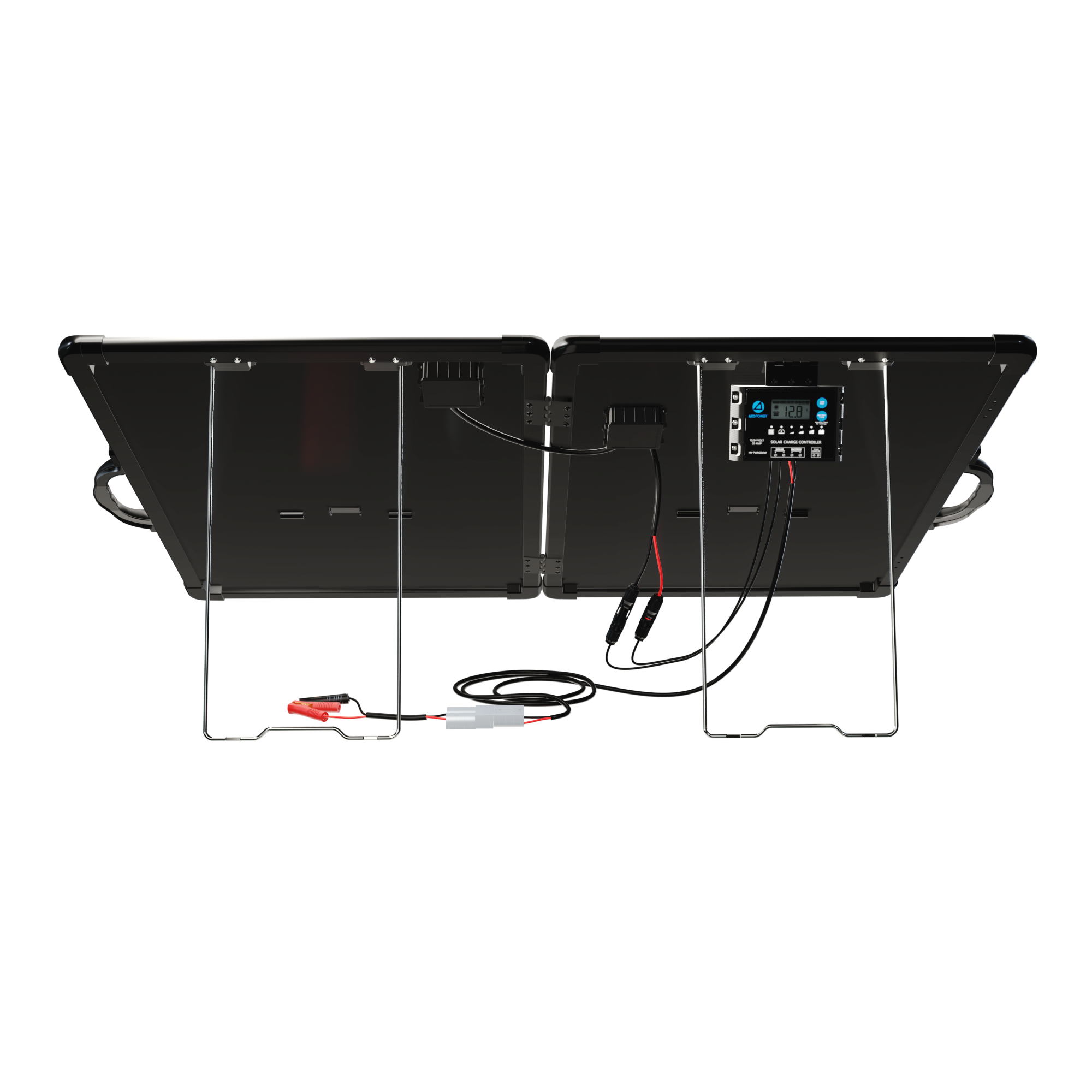 ACOPower Plk Kit de panel solar portátil de 120 W, maletín ligero con controlador de carga de 20 A