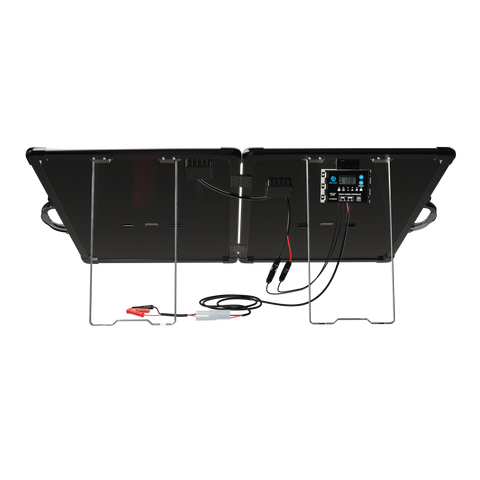 ACOPower Plk Kit de panel solar portátil de 120 W, maletín ligero con controlador de carga de 20 A