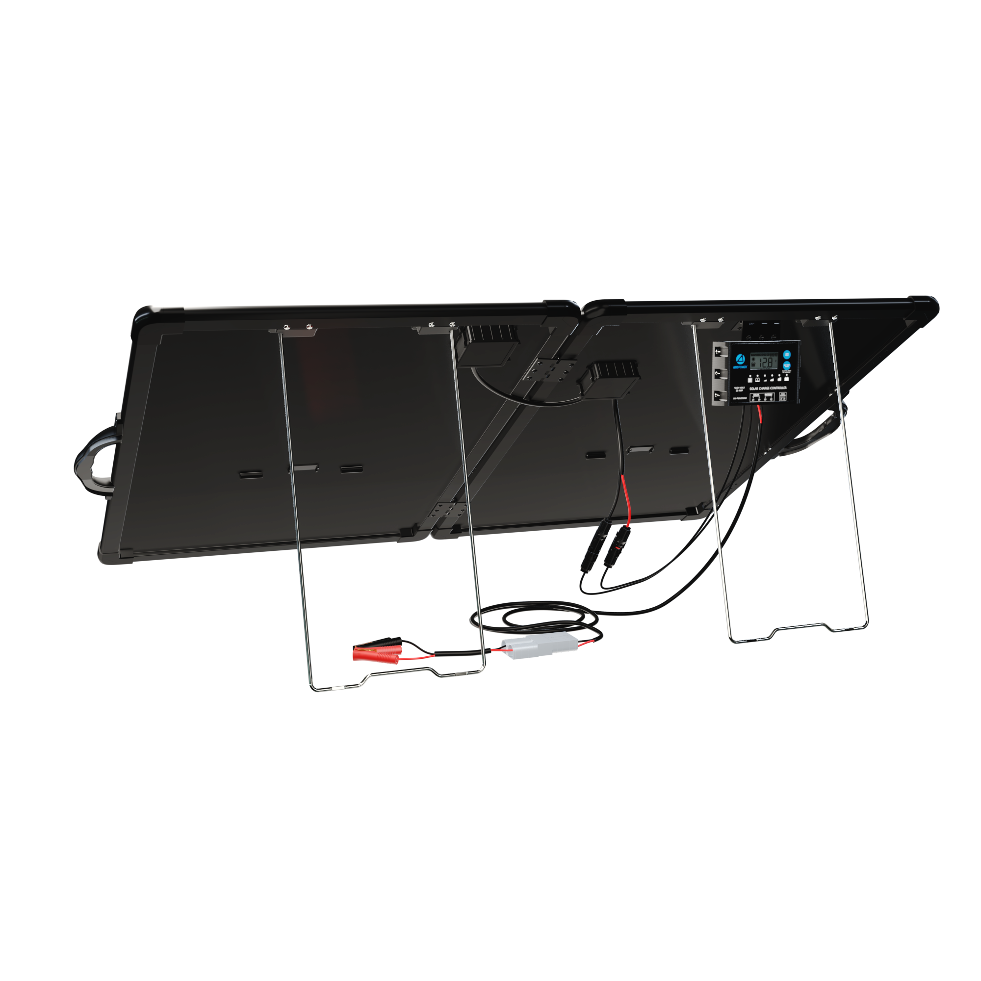 ACOPower Plk Kit de panel solar portátil de 120 W, maletín ligero con controlador de carga de 20 A