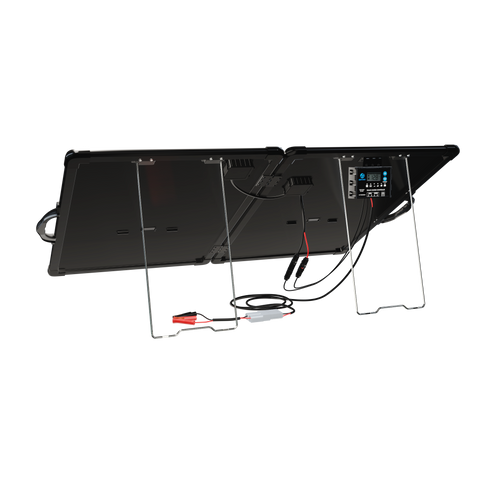 ACOPower Plk Kit de panel solar portátil de 120 W, maletín ligero con controlador de carga de 20 A