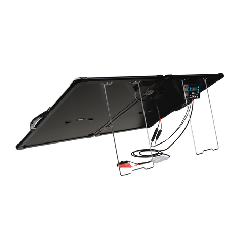 ACOPower Plk Kit de panel solar portátil de 120 W, maletín ligero con controlador de carga de 20 A