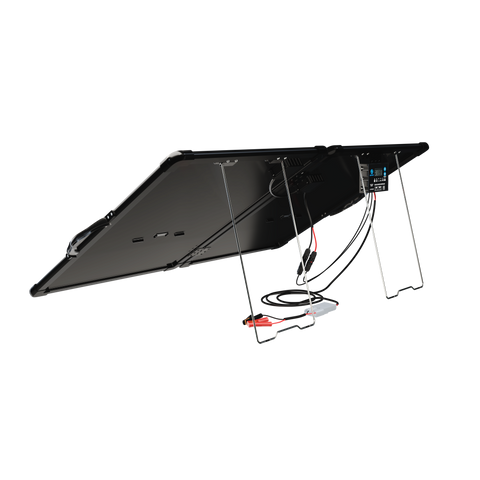 ACOPower Plk Kit de panel solar portátil de 120 W, maletín ligero con controlador de carga de 20 A