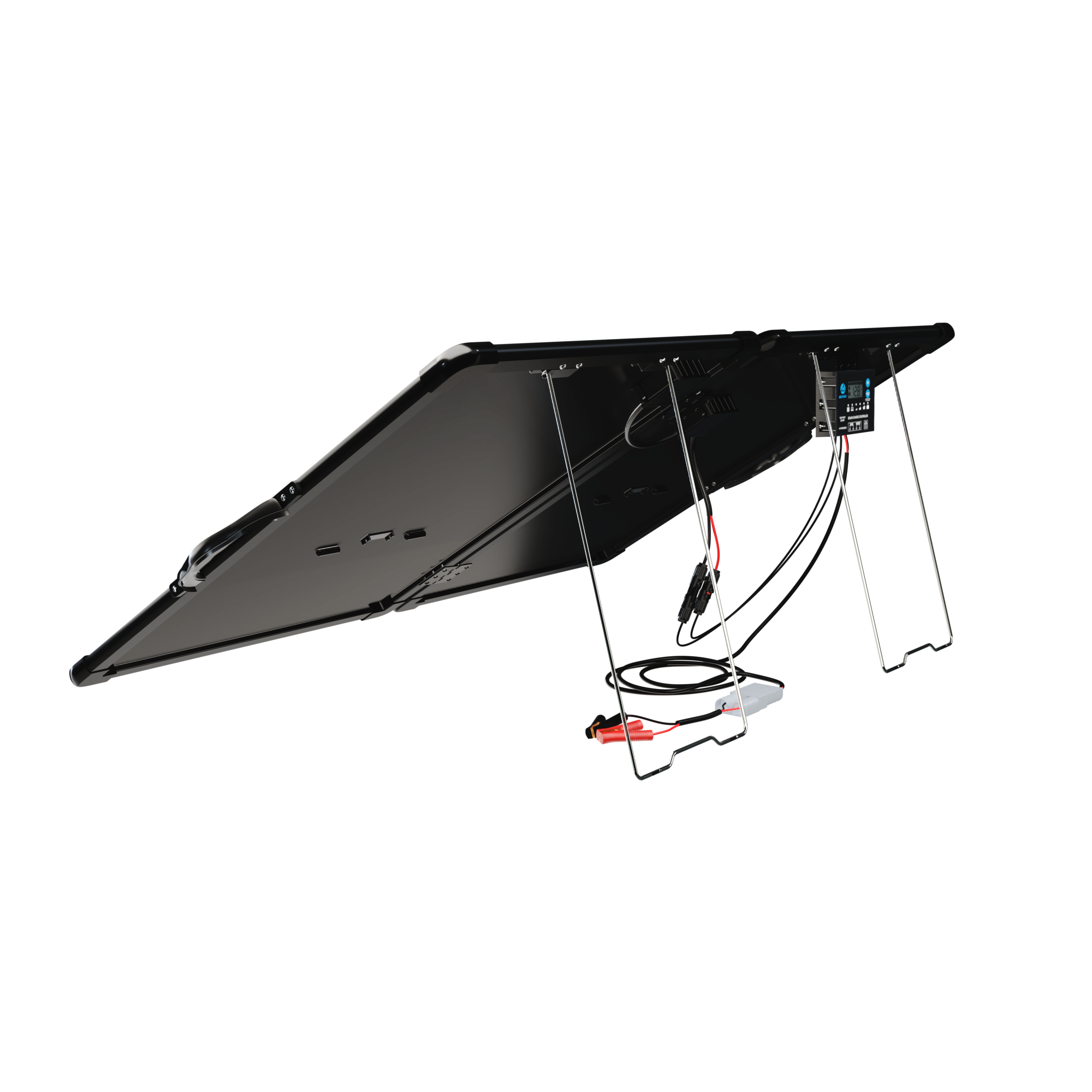 ACOPower Plk Kit de panel solar portátil de 120 W, maletín ligero con controlador de carga de 20 A