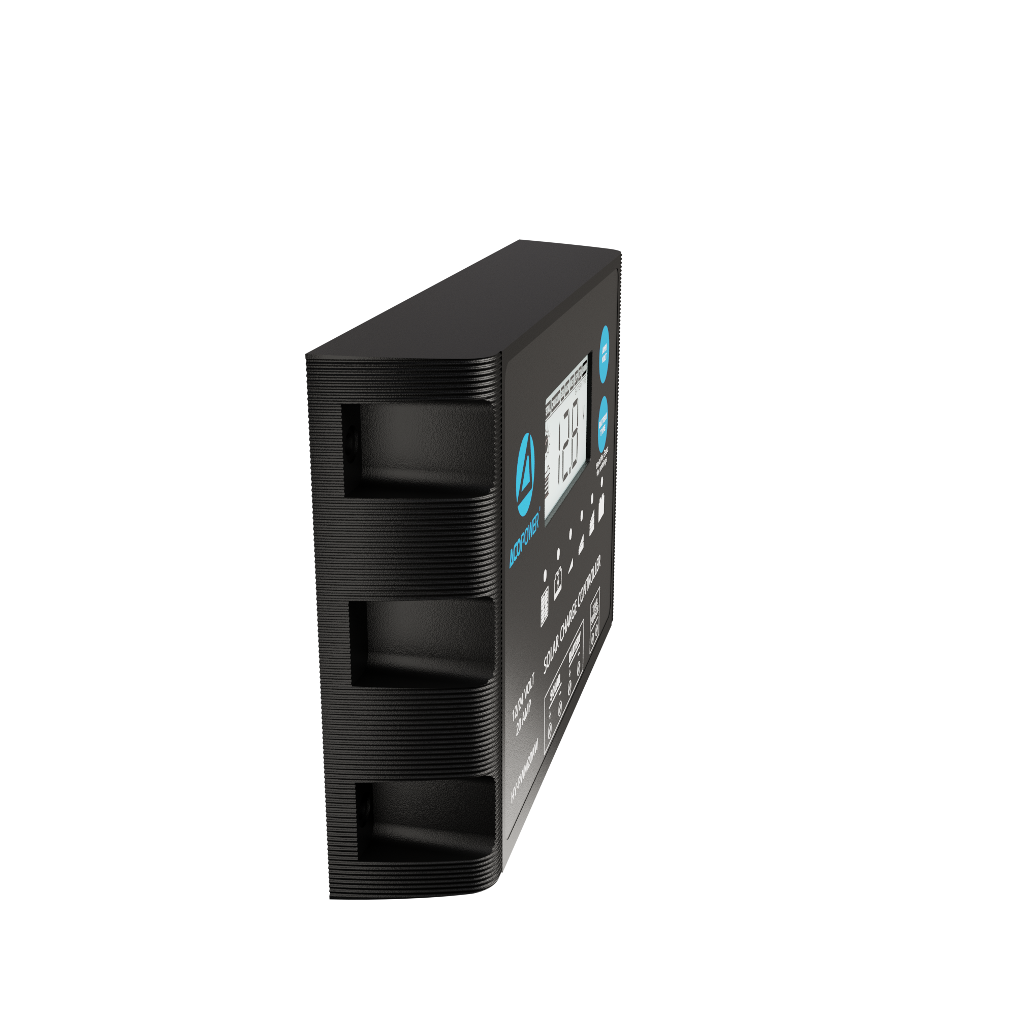 ACOPOWER 20A ProteusX Controlador de carga solar PWM impermeable con pinzas de cocodrilo y conectores MC4