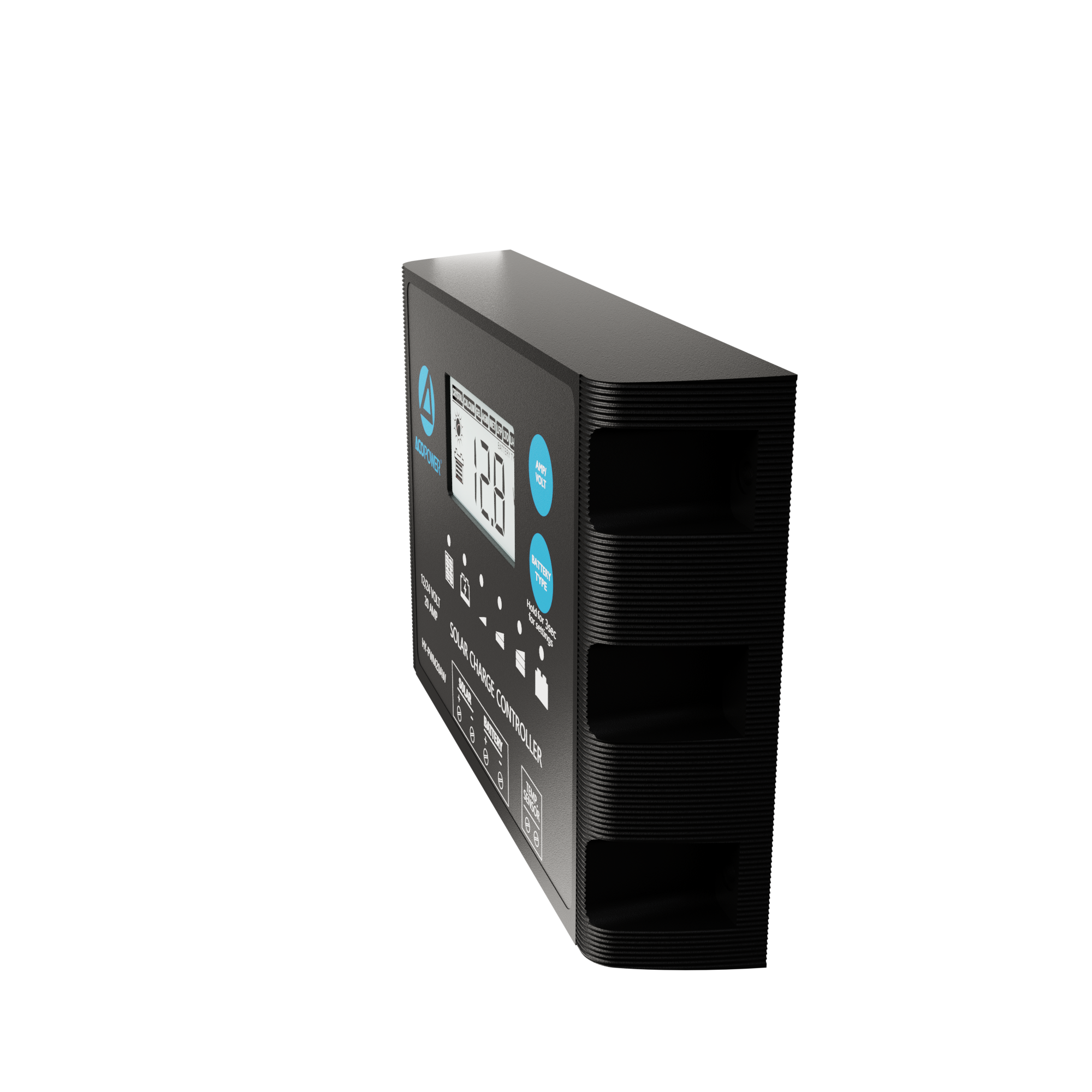 ACOPOWER 20A ProteusX Controlador de carga solar PWM impermeable con pinzas de cocodrilo y conectores MC4