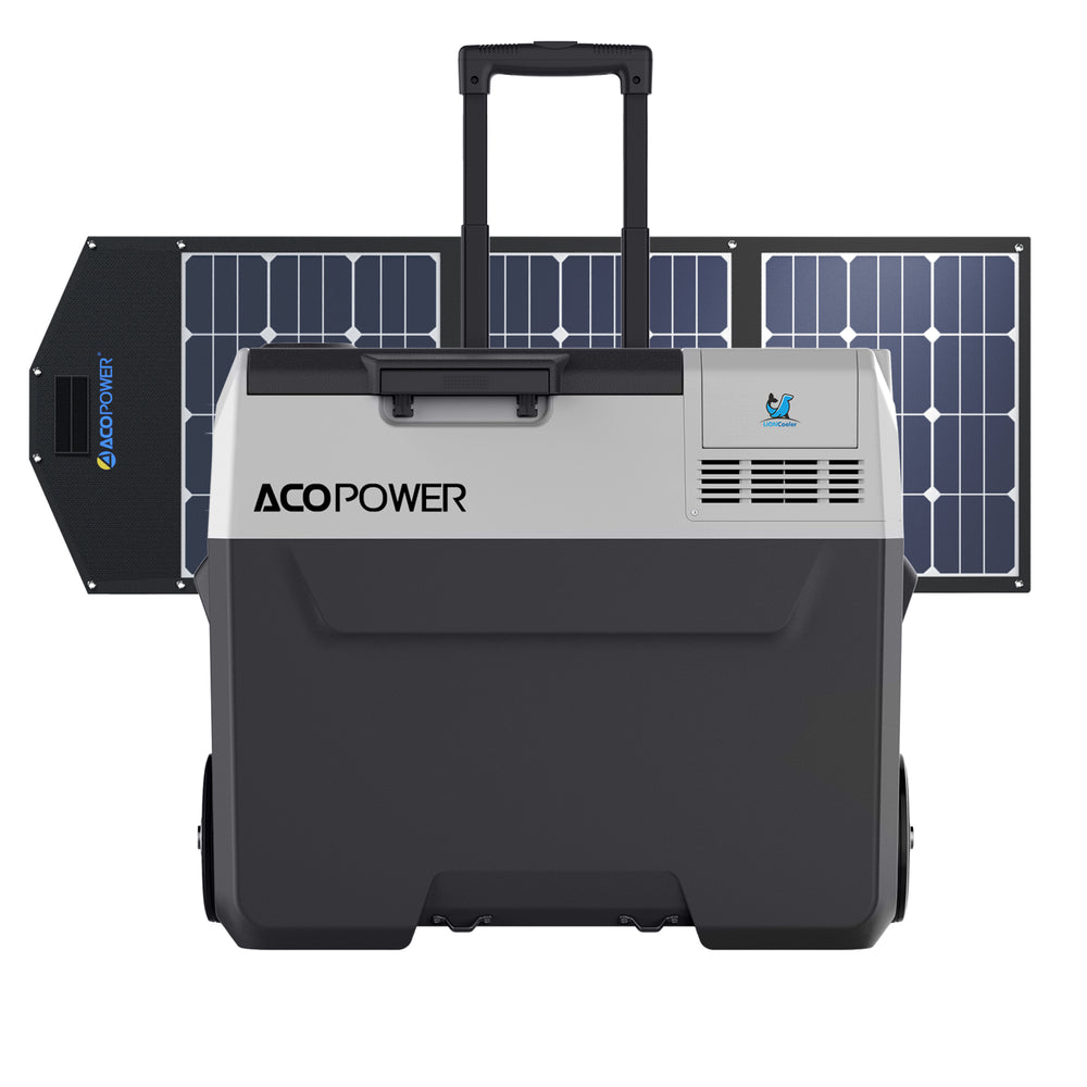 LiONCooler Pro Combo, frigorífico-congelador solar portátil PX40 (42 cuartos) y panel solar de 90 W